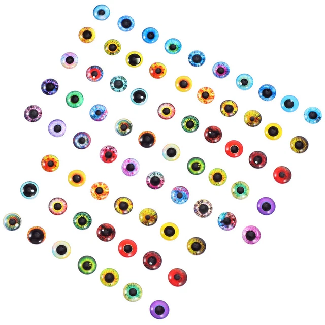 100 piezas vidrio globo ocular parches globo ocular parches hágalo usted mismo joyería que hace parches