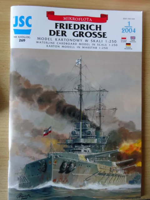 Friedrich der Große Schiff *NEU* Kartonbausatz  Bastelbogen Kartonmodell