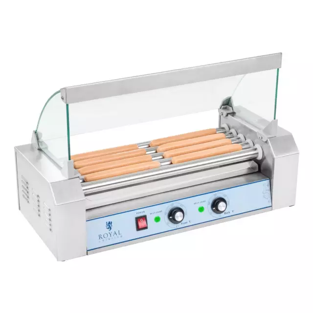 Machine À Hot Dog Hotdog Maker Appareil À Hot Dogs F Inox 1000W 5 Rouleaux