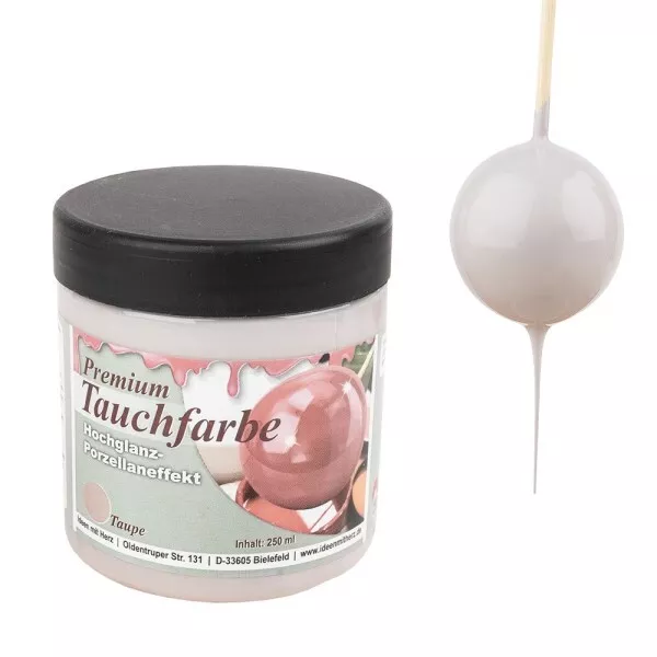 -- Premium-Tauchfarbe, 1 x 250 ml, taupe, NEU von K. Jittemeier