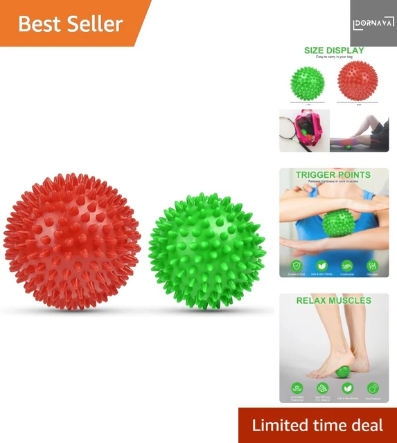 3-teiliges Massage-Set Mit Roller Und Griff – Für Rücken, Beine, Füße & Muskelentspannung