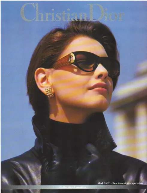 ▬► PUBLICITE ADVERTISING AD Lunettes Eyewear Christian DIOR 1992