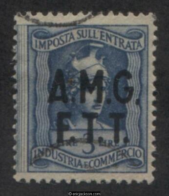 Trieste Industry & Commerce Revenue Stamp, FTT IC33 right stamp, used, F-VF