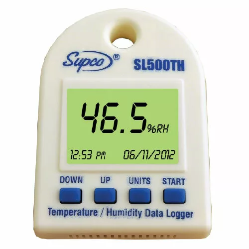 Supco SL500TH Temperature & Humidity Data Logger w/ Internal Sensors & Software