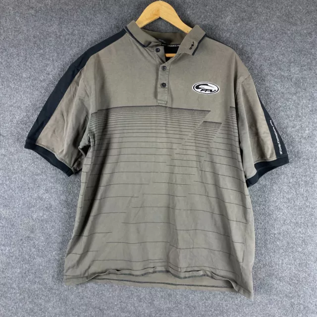 Ford Performance Vehicle Polo Shirt Mens 2XL Grey F1 NASCAR V8 Racing Adult