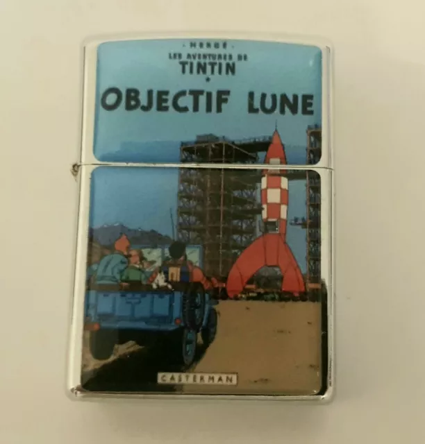 Briquet à essence " Tintin objectif lune " Edition limitée