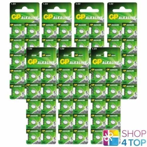 70 Gp Alcalino Célula LR41 192 batteries G3 1.5V Moneda Botón Exp 2023 Nuevo