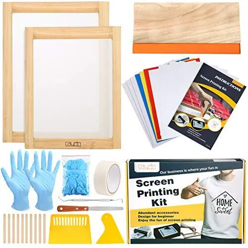 Caydo 35 Pieces Screen Printing kit Include 35 x 25 cm and 20 x30 cm Screen P...