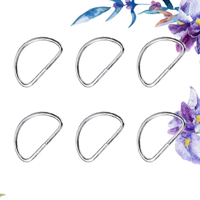 100 PIEZAS Bolsas Cinturones D Metal Anillos Pequeños Hebilla Cuero Productos