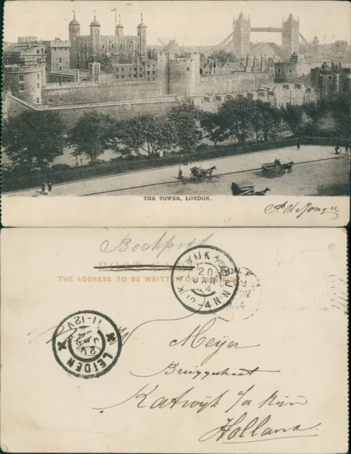 London Tower & Bridge 1904 Cancel