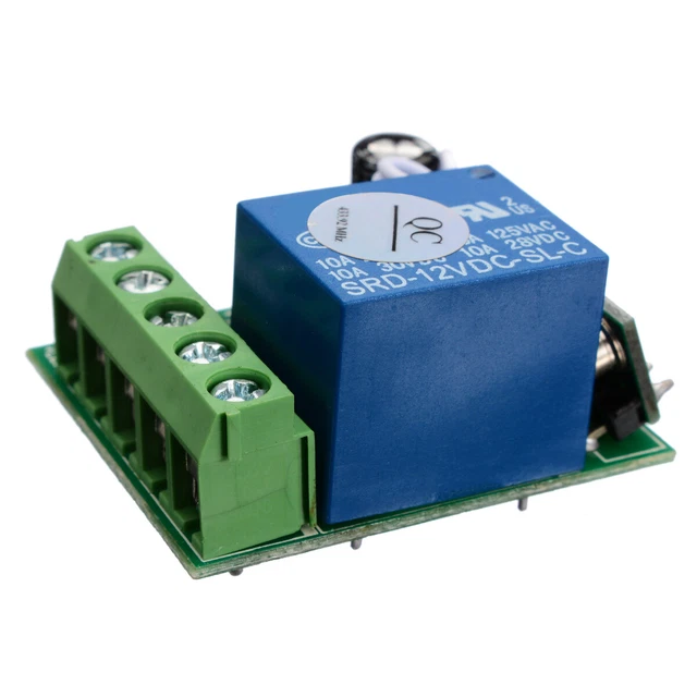 433MHZ 1 Channel Wireless Relay RF Remote Control Switch Transmitter Receiver m 3
