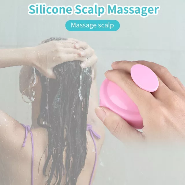 Dandruff Dandruff Bath Removal Shampoo Hair Brush Silicone Scalp Massager