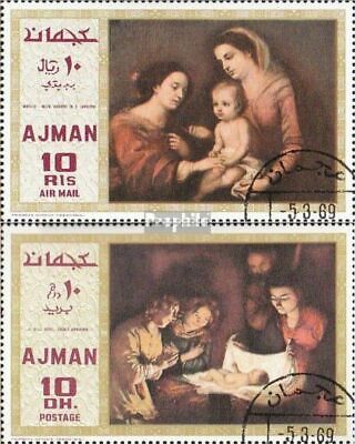 Lotto # 1876 Ajman Lotto di francobolli in serie complete usate 