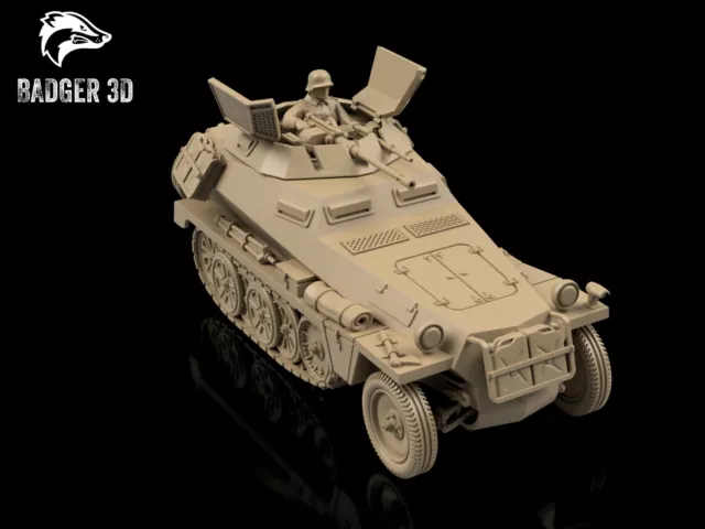 WWII Sd.Kfz.250/9 Alte with 2cm KwK 38 - Resin Bolt Action / Chain of Command