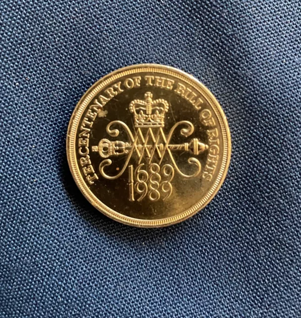 £2 Two Pound Coin 1989 Tercentenary of the Bill of Rights-1689-1989