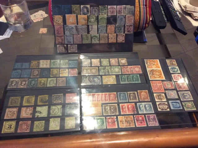 138 Timbres Des Anciens États Allemands. Une Centaine Dif. 2000 Euros De Cote.