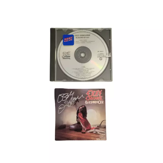 Ozzy Osbourne Signed cd  Blizzard Of Ozz