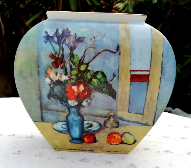 Vase Goebel Vincent Van Gogh - Amandier Bleu - Porcelaine Artis Orbis - 29 Cm