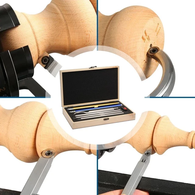 HAPINARY 8 Pièces Kit Tournage Bois - Ébauches Stylos Bois Exotique DIY