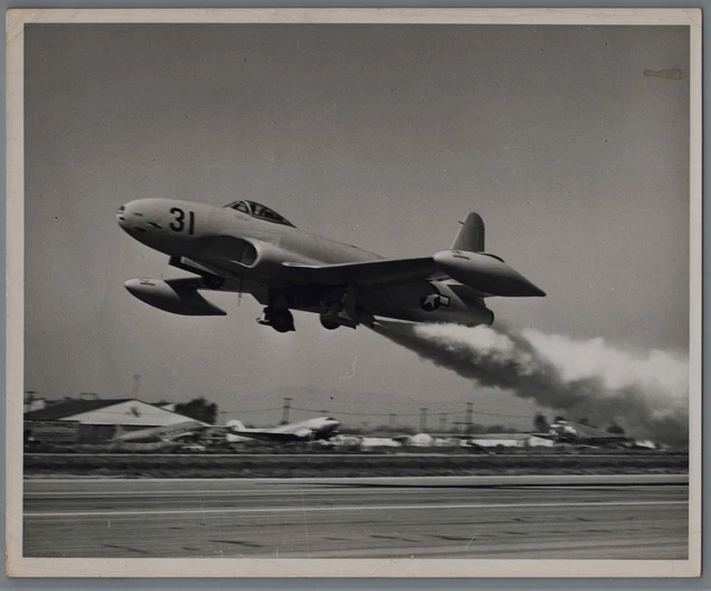 Lockheed P-80 Shooting Star Jato Rocket Original Manufacturers Photo Usaf