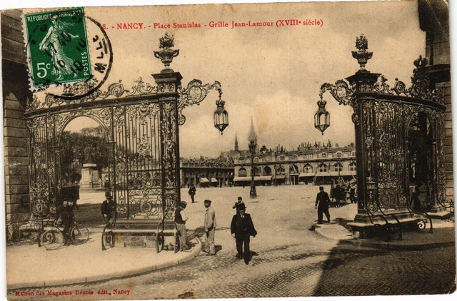 CPA Nancy-Place Stanislas-Grille Jean Lamour (187336)