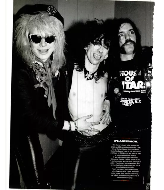 Ptp31 Magazine Mini Picture Pin Up 11X9" Michael Monroe, Stiv Bator, Chief Lemmy