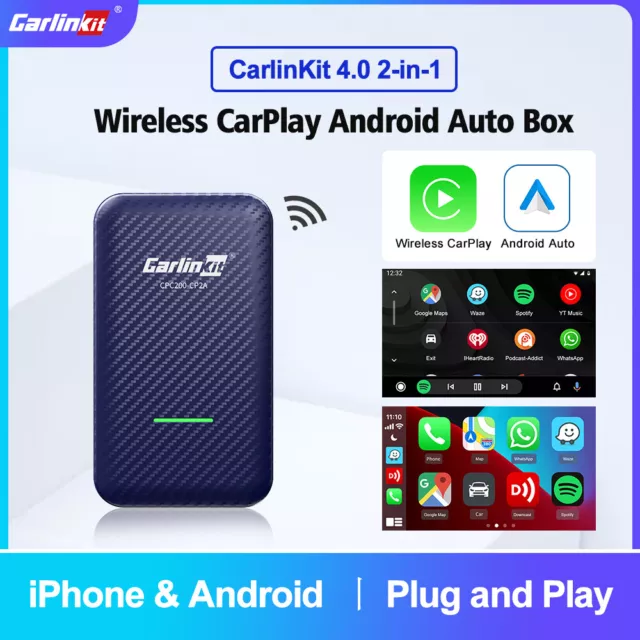 Carlinkit 4.0 Wireless Carplay AI Box Android Auto Adapter Multimedia Video Play