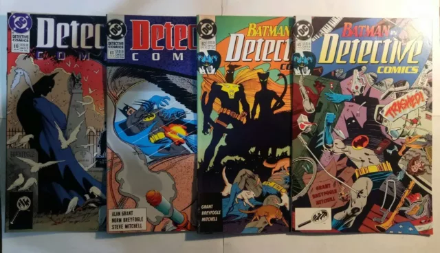 Detective Comics (Batman) #610 611 612 & 613  (1990) Lot of 4 Comics DC