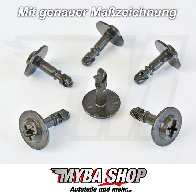 15x Metallo Vite Per Protezione Pavimento Radverkleidung per Audi 8K0805121