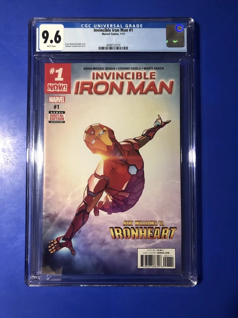 Invincible Iron Man 1 CGC 9.6 1st Cover Appearance Iron Heart Riri Williams 2017