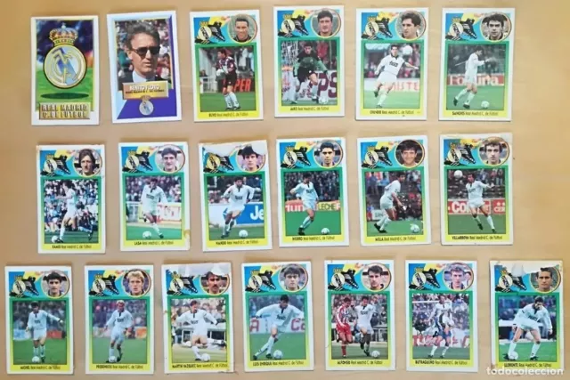 Lote de 19 cromos de futbol album 1993-94 ESTE: R. Madrid (cromos de carton)