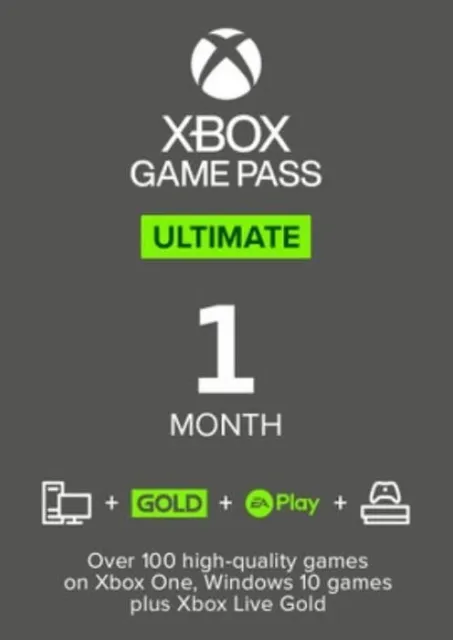 [VPN] Xbox Game Pass Ultimate 1 Month / Month | Key/Code Stackable