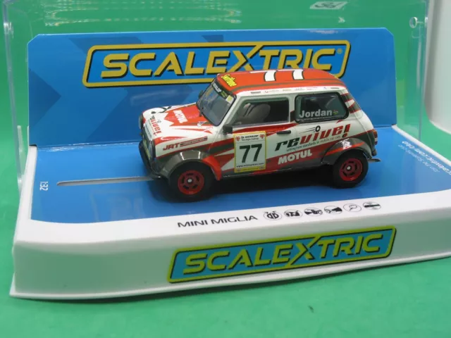 Scalextric  C4344 Mini Miglia Jrt Racing Team Andrew Jordan Red #77  Bnib