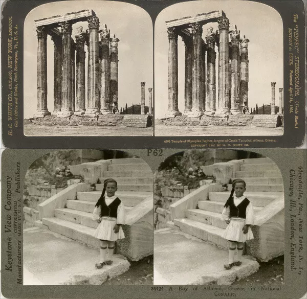 20 tolle Stereofotos Griechenland Greece Motive um 1900  Lot 1