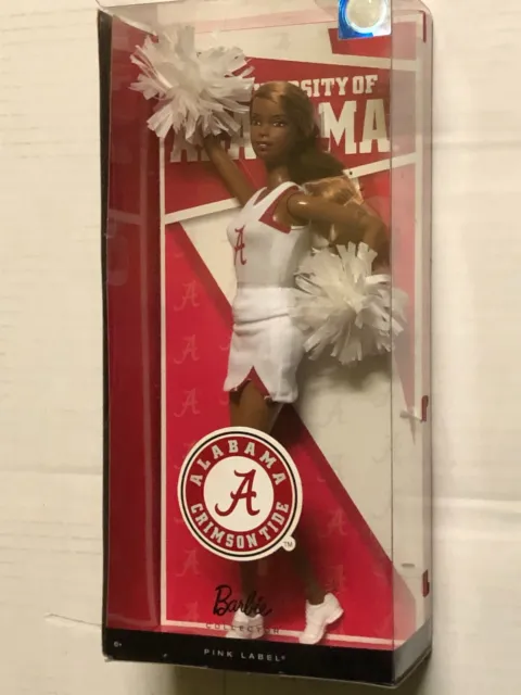 University Of Alabama Barbie Collector Pink Label AA Doll - NEW IN A BOX