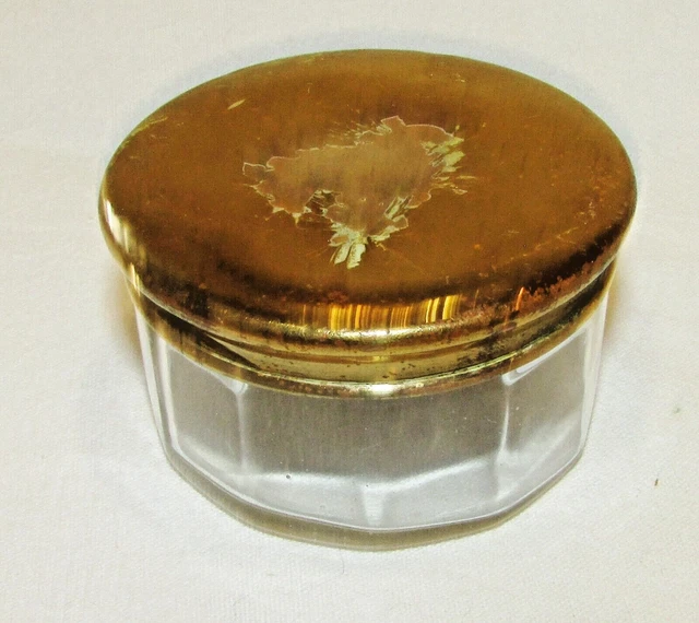 Legras Seau / Pot A Biscuit Verre Givré Emaillé Art Nouvea