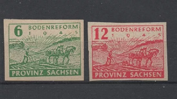 SBZ-Provinz Sachsen 85 - 86  (Bodenreform) postfrisch