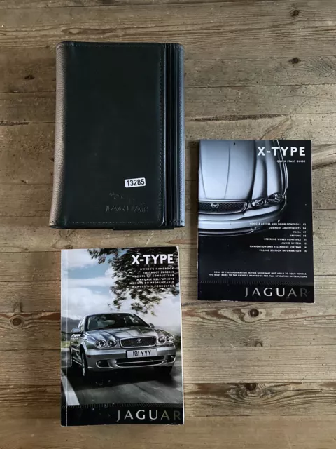 06-09 JAGUAR X TYPE OWNERS MANUAL HANDBOOK & WALLET Ref13285