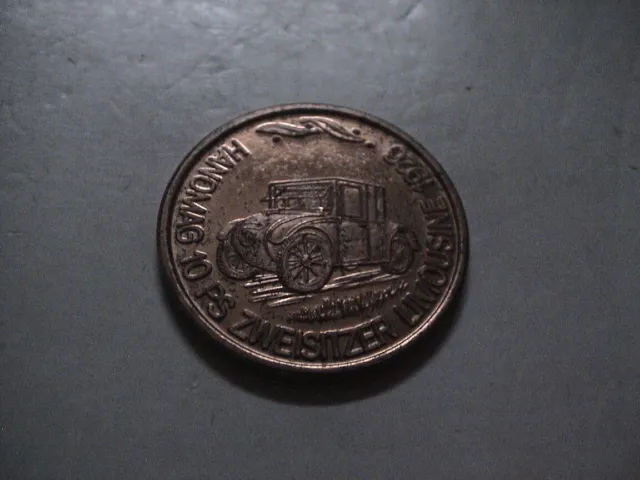 Kupfer Medaille Oldtimer der ersten 50 Jahre   Hanomag  1926  in PP  18,5mm