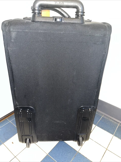 TUMI 23"  Black Nylon Carry On luggage rolling wheeled suitcase upright Alpha 4