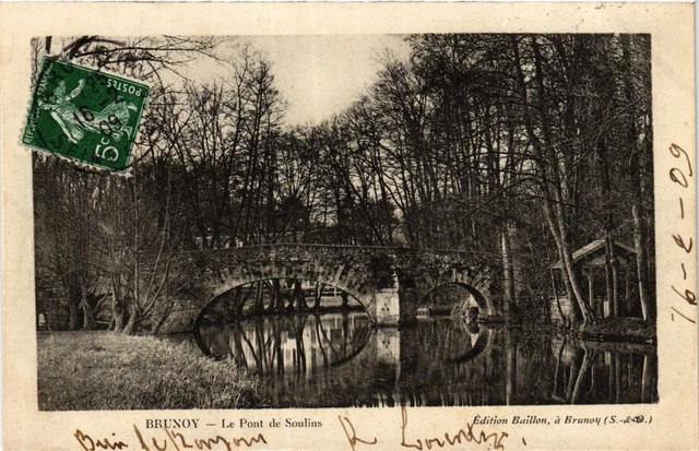 CPA BRUNOY - Le Pont de Soulins (384933)