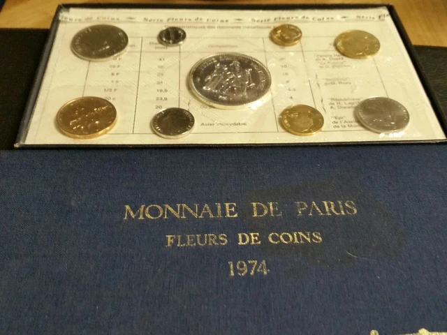 TRES BEAU COFFRET Fleurs De Coins 1982 De.la Monnaie De Paris Avec La