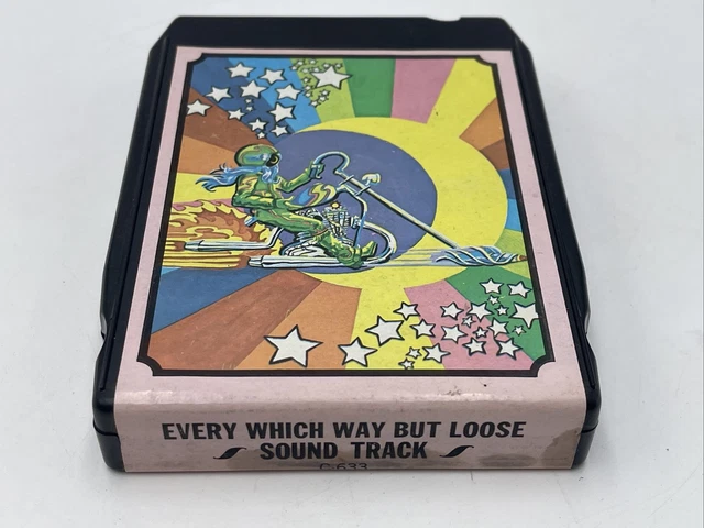RARE Alternate Artwork Every Which Way But Loose Soundtrack 8 Track Tape Bootleg