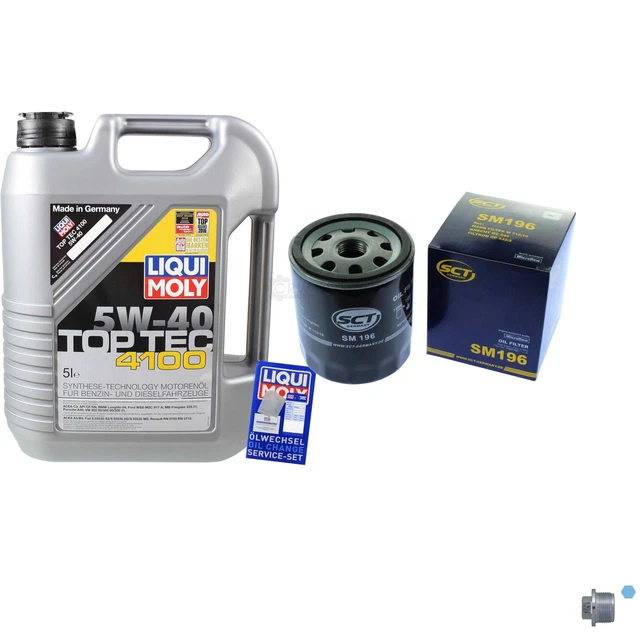 Sct Germania Filtro Olio 5 L Liqui Moly 3701 Top Tec 4100 5W-40 per VW Sedile