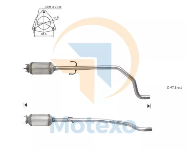 Diesel-Partikelfilter Opel Corsa D 1.3TD CDTI 75 Bhp Z13DTJ 7/06>