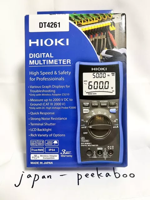 HIOKI Digital Multimeter DT4261  Made in Japan