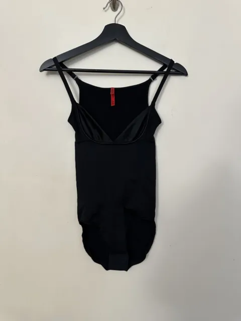 SPANX® | Slimmer & Shine Open-Bust Shaping Bodysuit - Black! 2