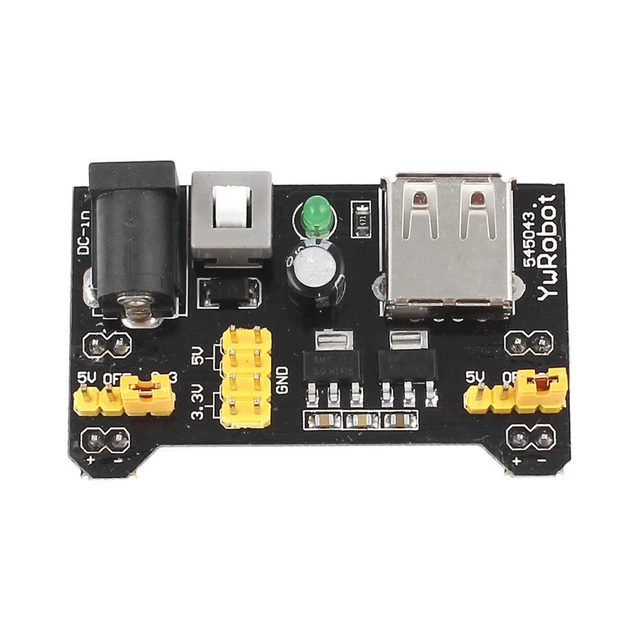 Lot De 5 Modules D'alimentation MB102 Pour Breadboard - 3,3V/5V, USB, 700 MA, Compatible Arduino
