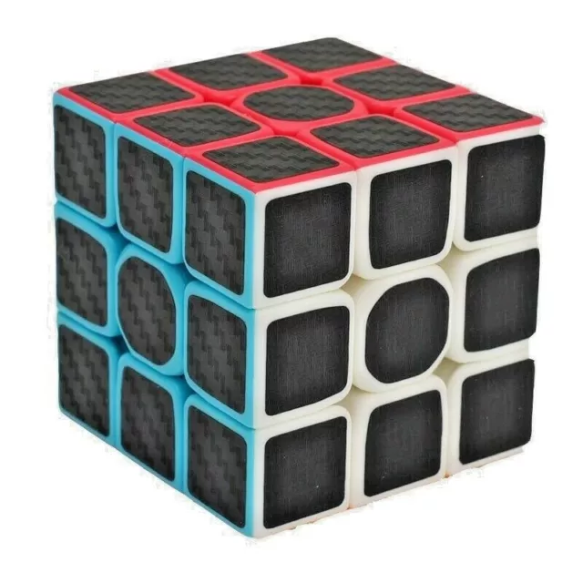 ZCUBE 3x3x3 Carbon Fiber Sticker Magic Cube Puzzle 3x3 Speed Cubo magico Square