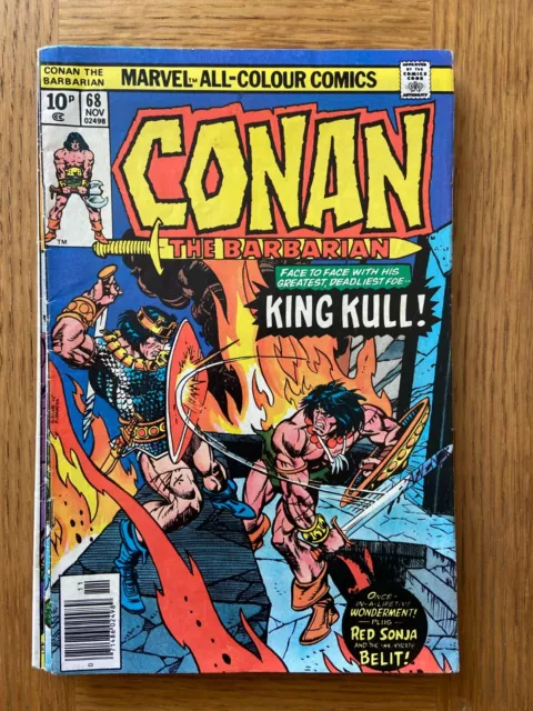 Conan The Barbarian issue 68 from November 1976 (Bronze Age) - free post